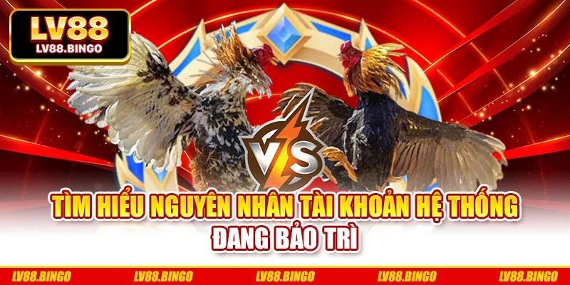 Tìm hiểu nguyên nhân tài khoản hệ thống đang bảo trì